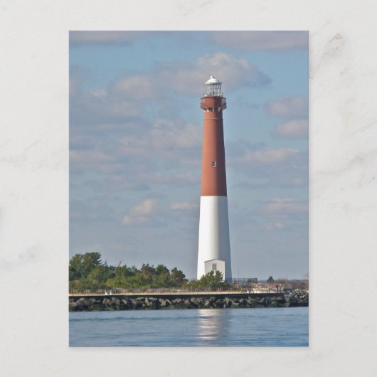 "Old Barney" vuurtoren van Barnegat LBI NJ Briefkaart (Voorkant)