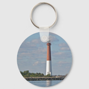 "Old Barney" vuurtoren van Barnegat LBI NJ Sleutelhanger