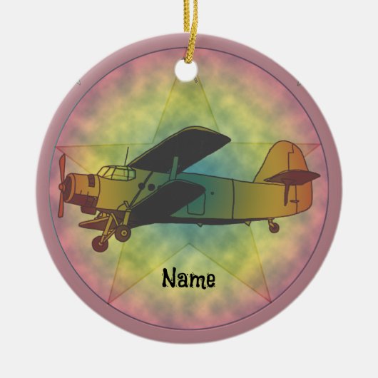 Old Beauty Vliegtuig ornament (Voorkant)