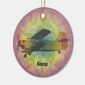 Old Beauty Vliegtuig ornament (Links)