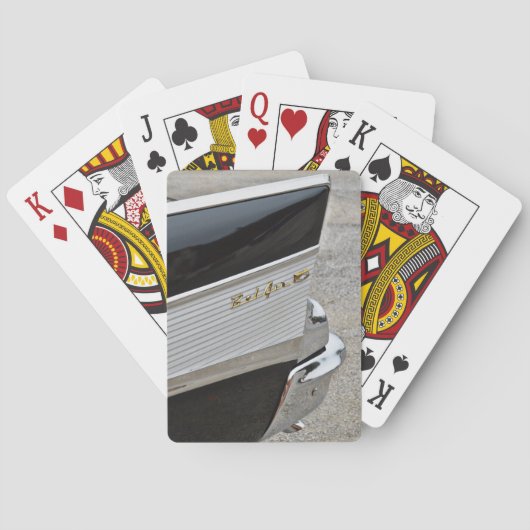 Old Bel Air Fender sluit af met spelkaarten Pokerkaarten (Achterkant)