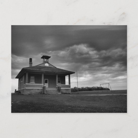 Old Bergen Schoolhouse Briefkaart (Voorkant)