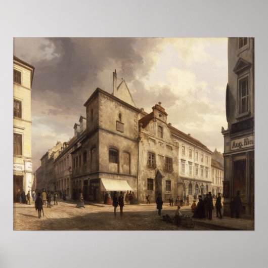 Old Berlin City Hall, 1867 Poster (Voorkant)