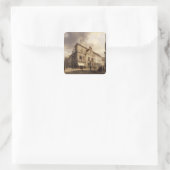 Old Berlin City Hall, 1867 Vierkante Sticker (Tas)
