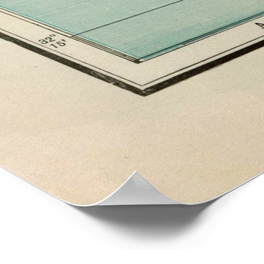 Old Bermuda Map (1924)  Bermudian Island Poster (Hoek)