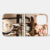 Old bicycle and flowers blur in background process Case-Mate iPhone case (Achterkant (horizontaal))