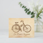 Old Bike Briefkaart (Staand voorkant)