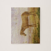 Old Billy, een Draft Horse, 62 jaar oud (olie op h Legpuzzel (Verticaal)