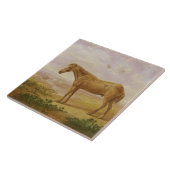 Old Billy, een Draft Horse, 62 jaar oud (olie op h Tegeltje (Zijkant)