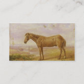 Old Billy, een Draft Horse, 62 jaar oud (olie op h Visitekaartje (Achterkant)