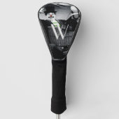 Old Black and White Photo of a Goofy Clown Golfheadcover (Voorkant)