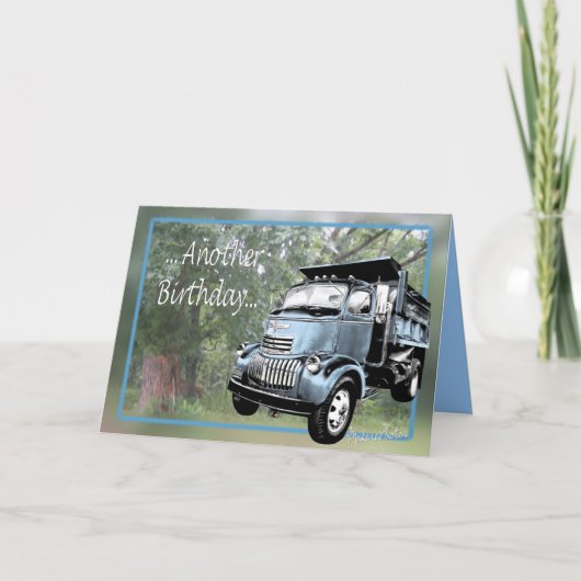 Old Blue dumptruck-customize Kaart (Voorkant)