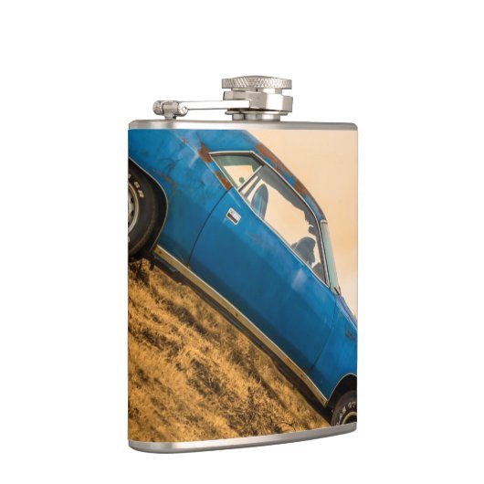 Old Blue Plymouth Barracuda Heupfles (Rechts)