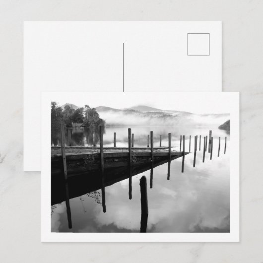 Old Boat Ramp - Derwentwater, het Lake District Briefkaart (Voorkant / Achterkant)
