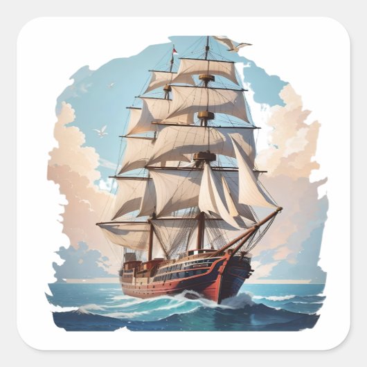 Old Boat Sticker (Voorkant)