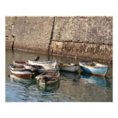 Old Boats Mevagissey Cornwall England Foto Afdruk (Voorkant)