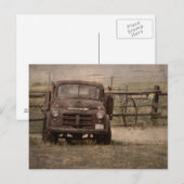 Old Boerderij Truck Briefkaart (Voorkant / Achterkant)