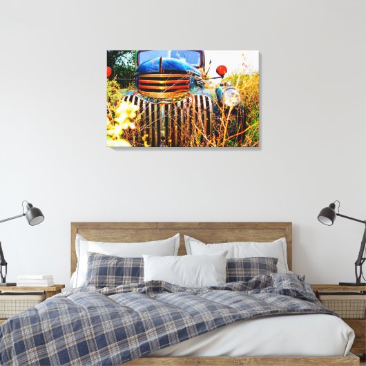 Old Boerderij Truck Canvas Afdruk (Insitu (Slaapkamer))