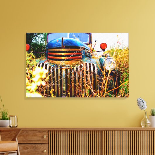 Old Boerderij Truck Canvas Afdruk (Insitu (Woonkamer))