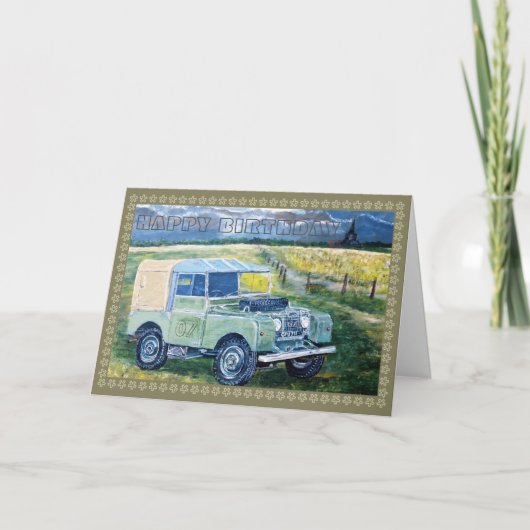 Old Boerderij Truck Kaart (Voorkant)