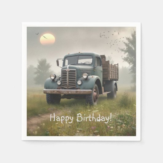 Old Boerderij Truck Servet (Voorkant)