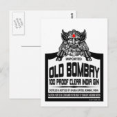 Old Bombay Gin Briefkaart (Voorkant / Achterkant)
