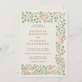 Old Book Cupid's Afternoon Huwelijksuitnodiging Kaart (Voorkant / Achterkant)