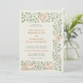 Old Book Cupid's Afternoon Huwelijksuitnodiging Kaart (Staand voorkant)