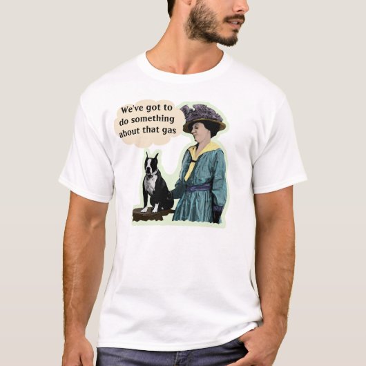 Old Boston Terrier T-shirt (Voorkant)
