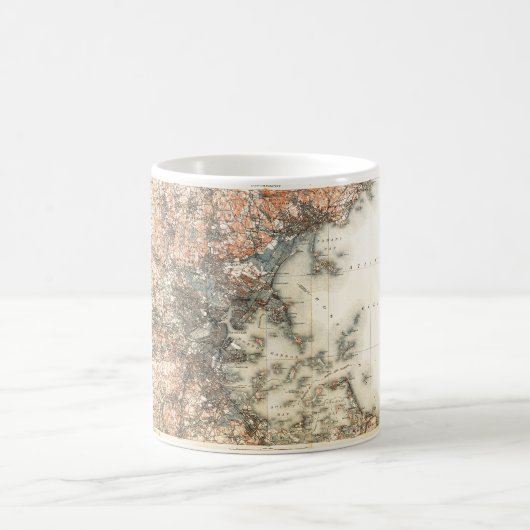 Old Boston  topografisch Magische Mok (Center)