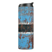 Old Botswana grunge background flagabstract, aged, Thermosbeker (Gedraaid links)