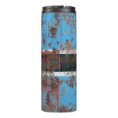 Old Botswana grunge background flagabstract, aged, Thermosbeker (Achterkant)