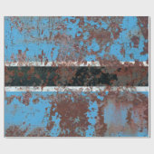Old Botswana grunge background flagract, gerijpt, Cadeaupapier (Vlak)