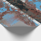 Old Botswana grunge background flagract, gerijpt, Cadeaupapier (Hoek)