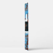 Old Botswana grunge background flagract, gerijpt, Case-Mate iPhone Case (Achterkant / Rechts)