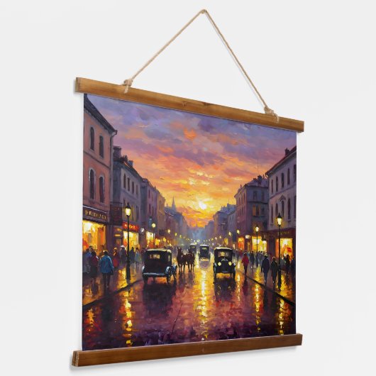 Old Boulevard Hangend Wandkleed (Gebogen)