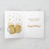 "Old Brew" Punny Beer Birthday Card Kaart (Binnen)