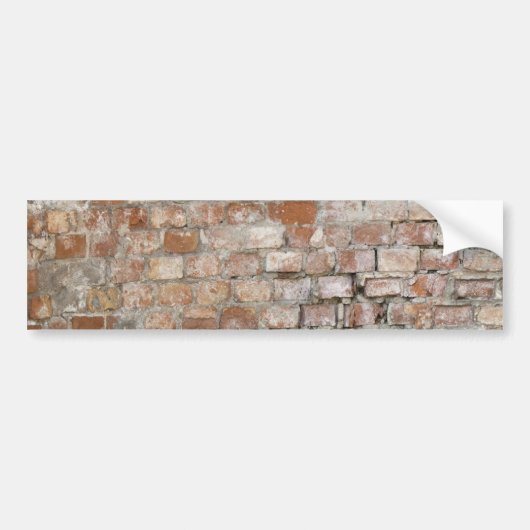 Old Brick Wall Bumpersticker (Voorkant)