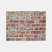 Old Brick Wall Fleece Deken (Voorkant (Horizontaal))