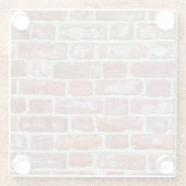Old Brick Wall Glazen Onderzetter (Achterkant)