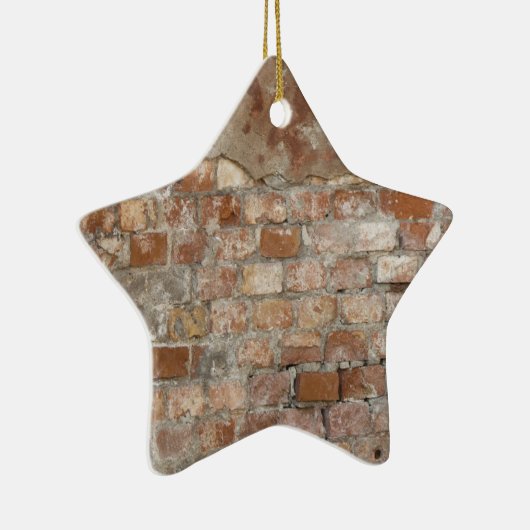 Old Brick Wall Keramisch Ornament (Rechts)