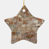 Old Brick Wall Keramisch Ornament (Voorkant)