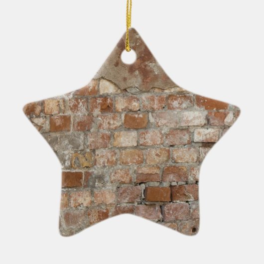 Old Brick Wall Keramisch Ornament (Voorkant)