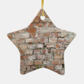 Old Brick Wall Keramisch Ornament (Achterkant)