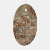 Old Brick Wall Keramisch Ornament (Rechts)