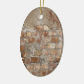 Old Brick Wall Keramisch Ornament (Links)