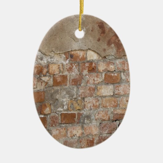 Old Brick Wall Keramisch Ornament (Voorkant)