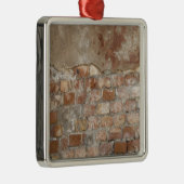 Old Brick Wall Metalen Ornament (Rechts)