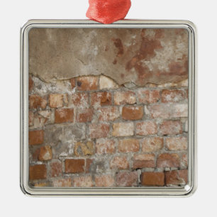 Old Brick Wall Metalen Ornament