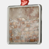 Old Brick Wall Metalen Ornament (Links)